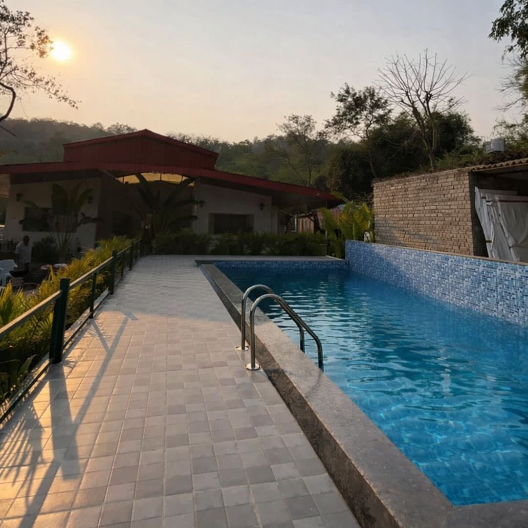 Pool with Mountain View